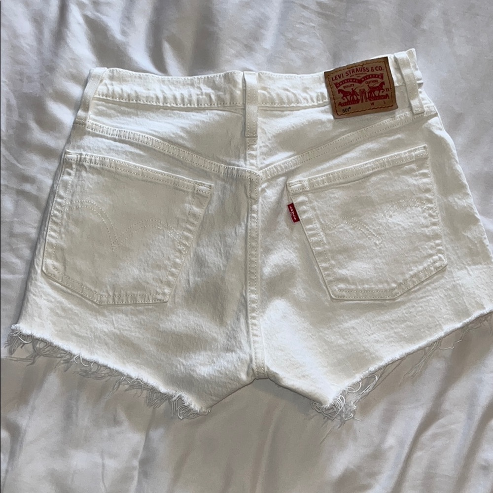 White Denim Women's Shorts